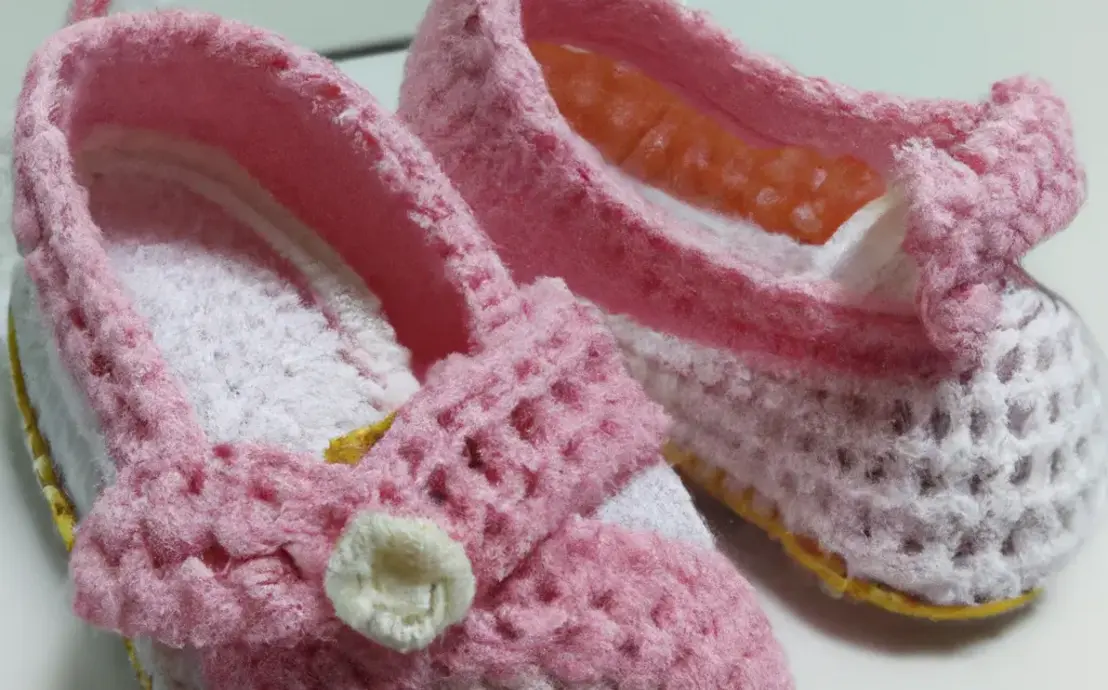 Sapatinho de bebe croche