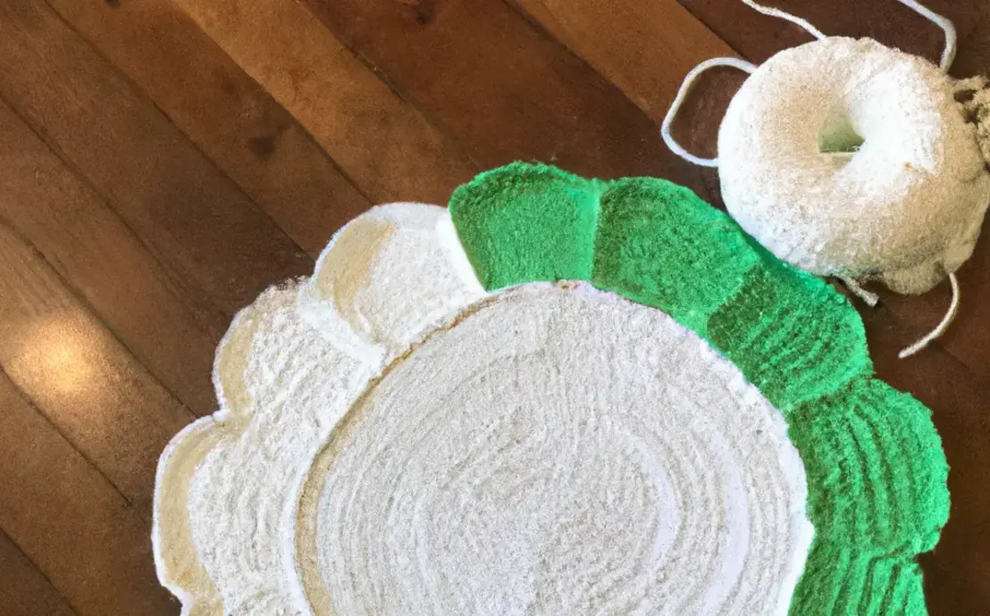 Tapete redondo de croche passo a passo