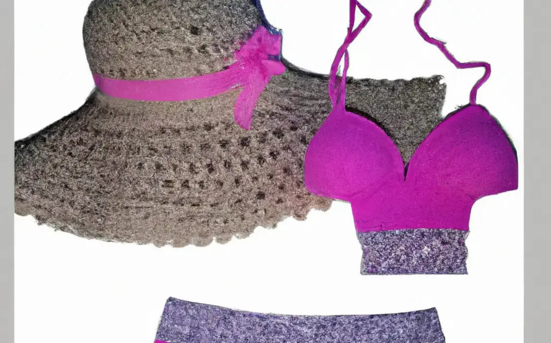 Biquíni de crochê com short