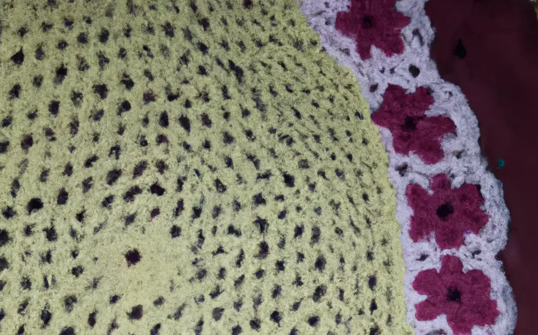 Bicos de croche tapete