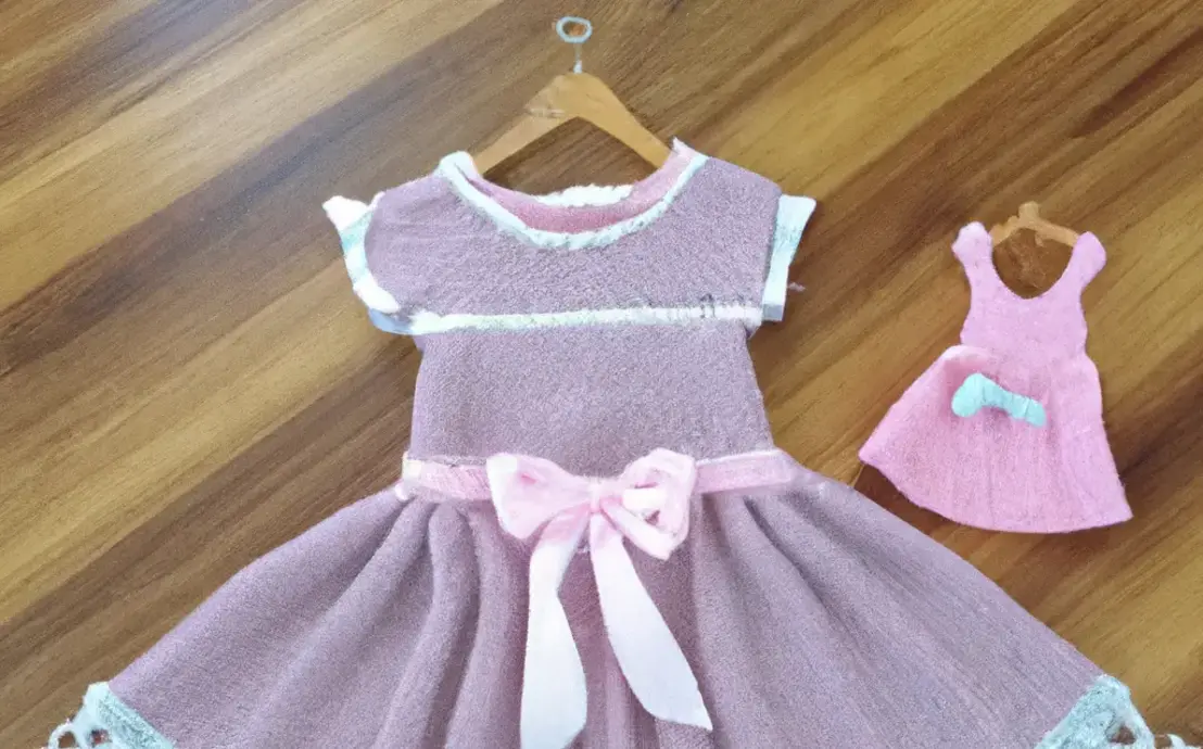 Conjunto de croche infantil saia e blusa