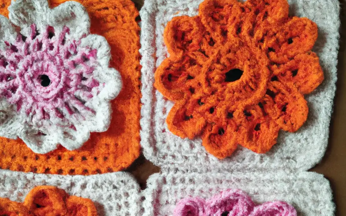 Quadradinhos de crochê