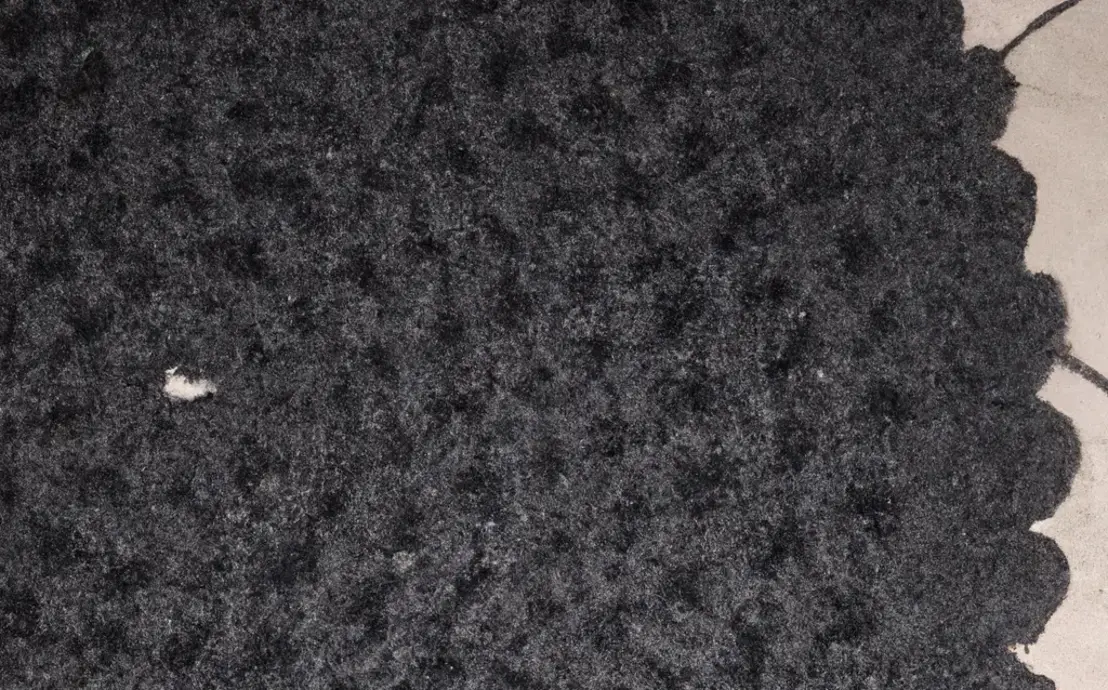 Tapete de croche preto