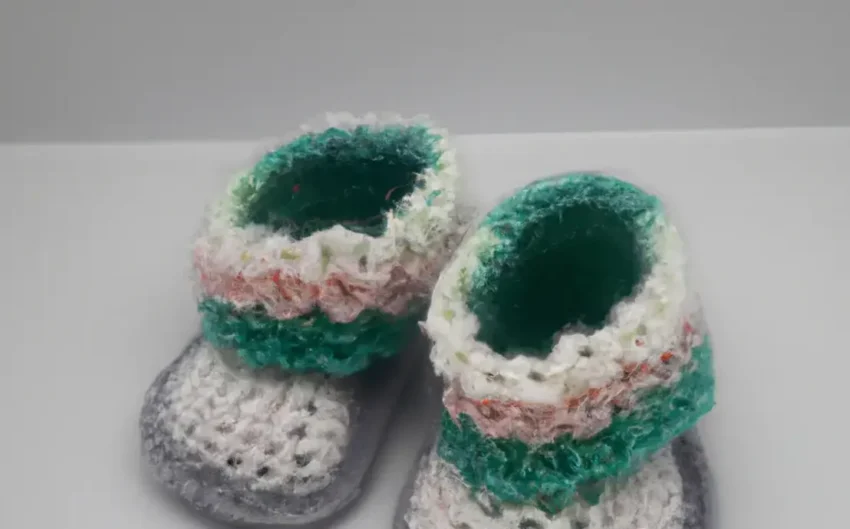 Sandália de croche para bebe