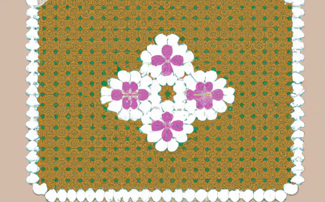 Modelo de caminho de mesa de crochê Modelo de caminho de mesa de crochê