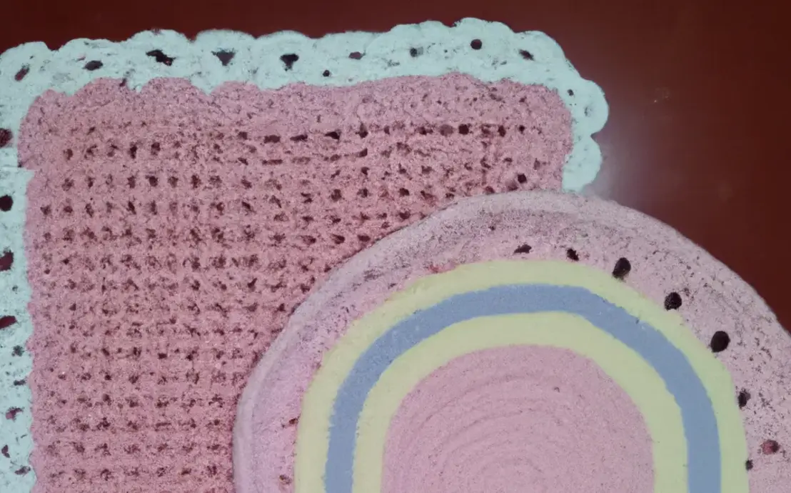 Jogos de banheiro de crochê quadrado