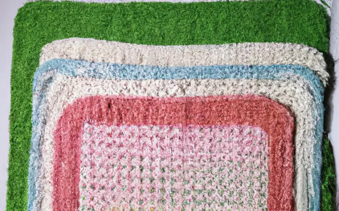 Jogo de tapete de croche