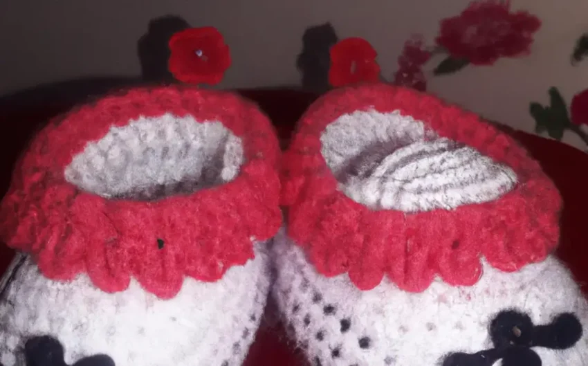 Sandalias de croche bebe