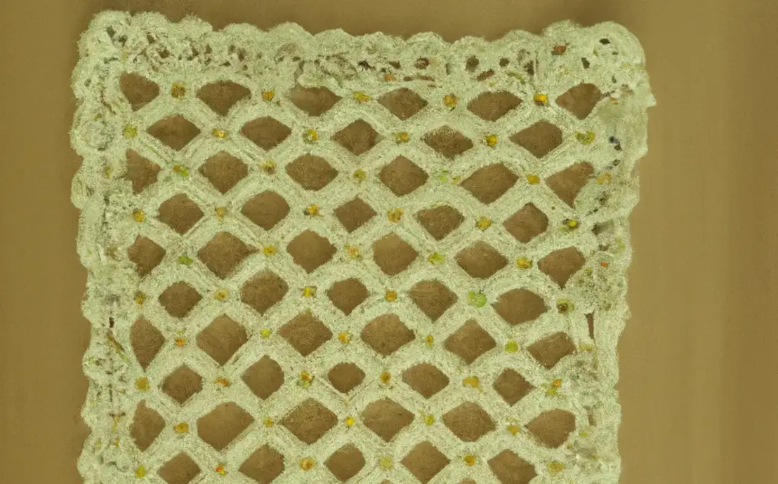 Guardanapo de crochê quadrado