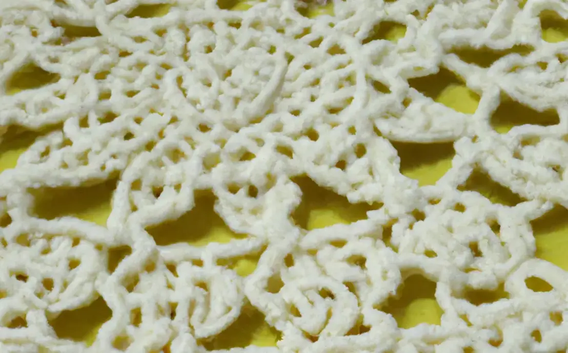 Bico de crochê tapete