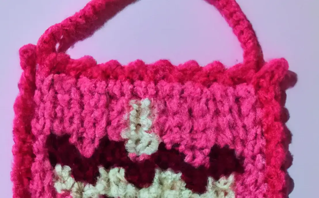 Alças para bolsa de crochê