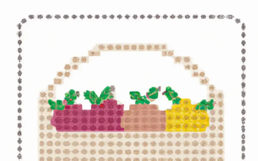 Bico de croche grande para pano de prato