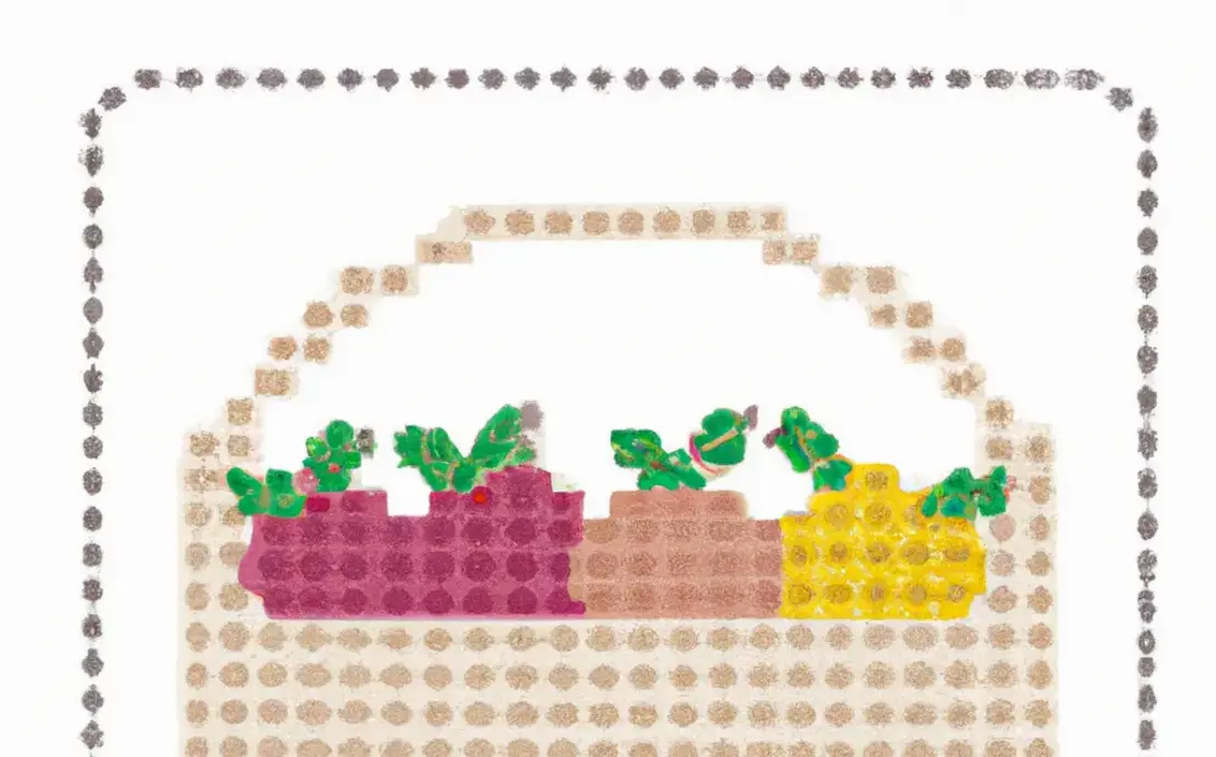 Bico de croche grande para pano de prato