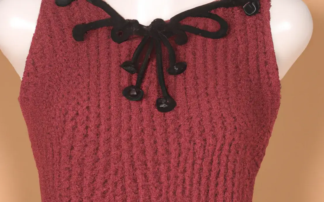 Top cropped de crochê