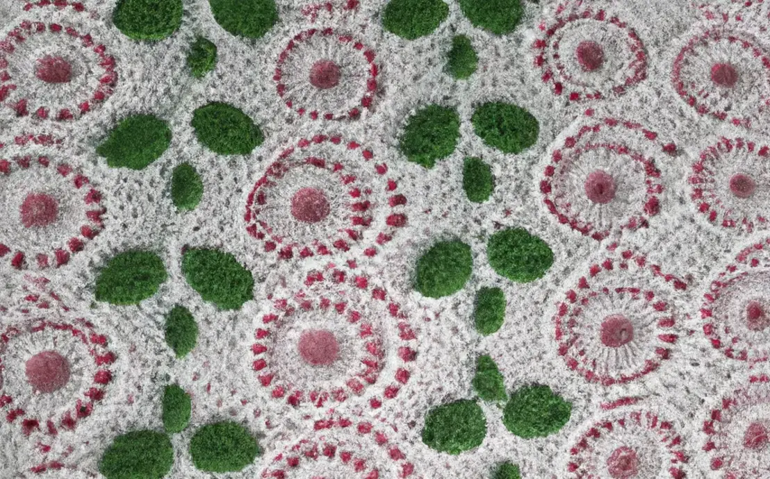 Bico de croche para toalha de mesa simples