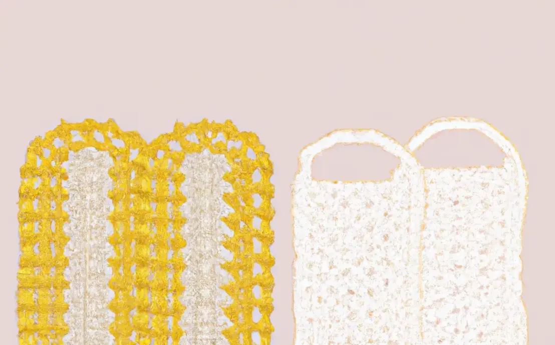 Amostra de bico de crochê para pano de prato