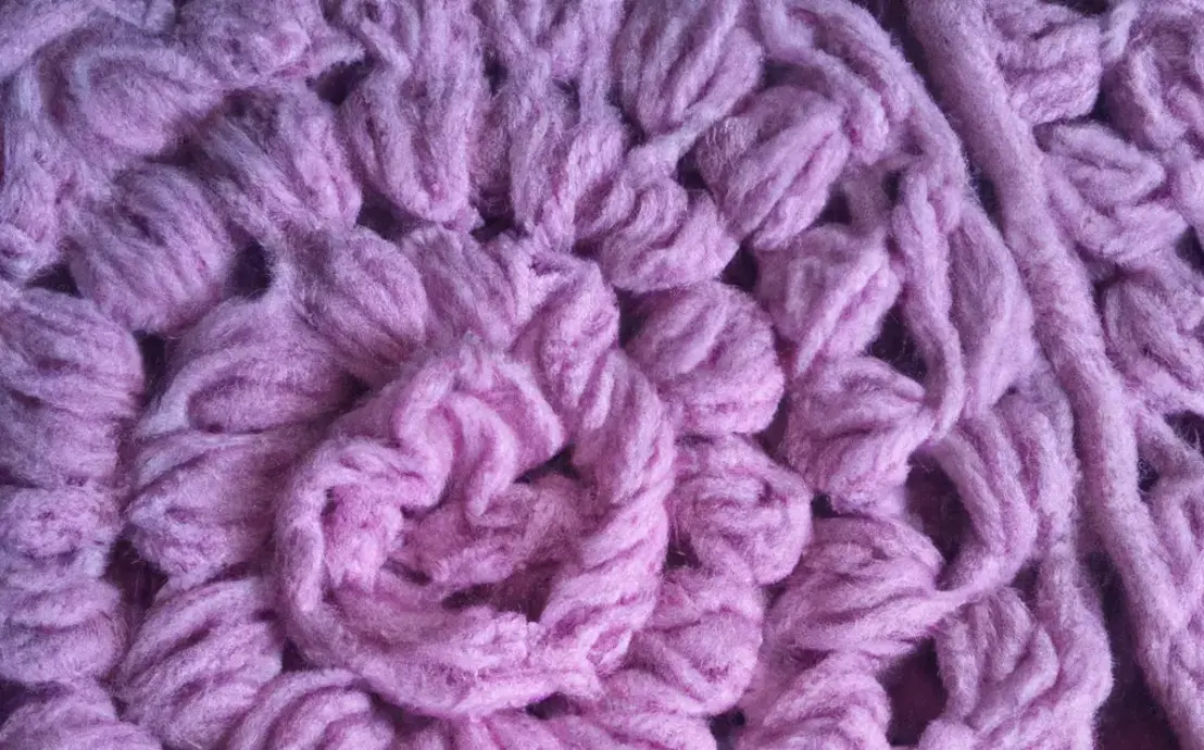 Bico de tapetes de crochê