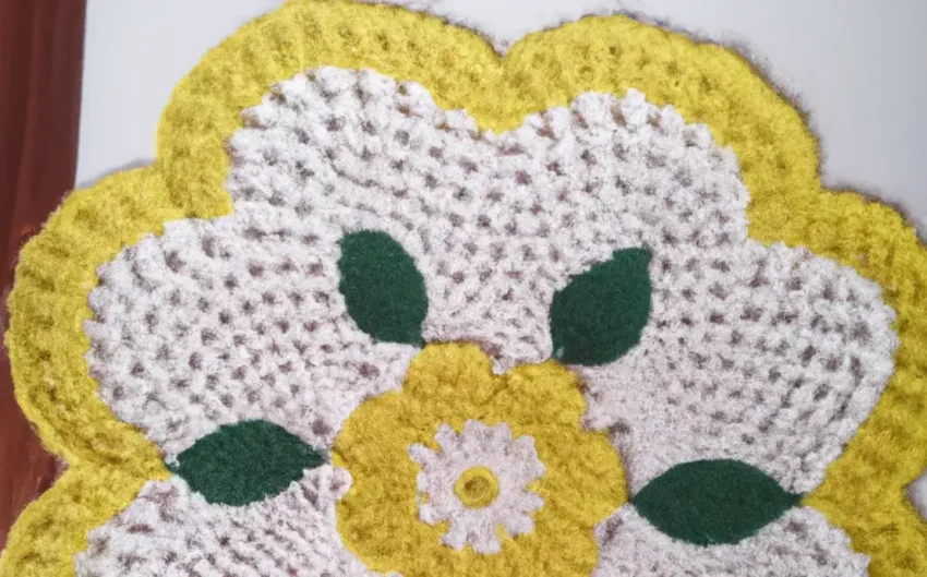 Toalha de mesa em croche