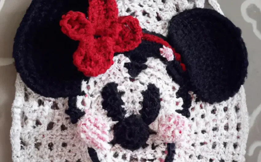 Tapete de crochê da minnie