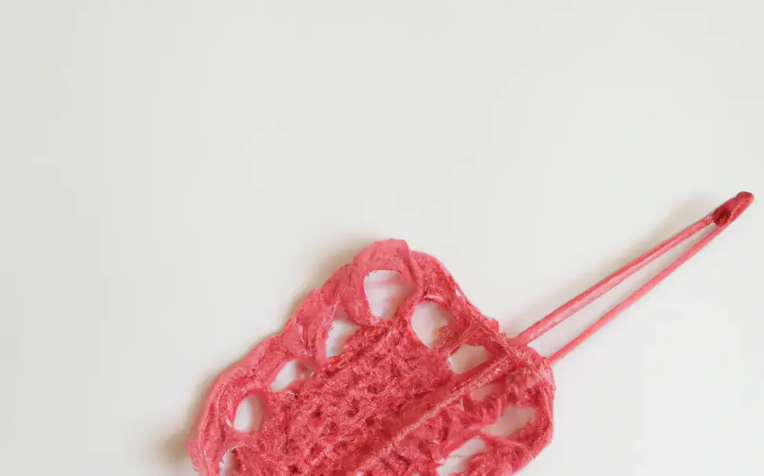 Tapete de croche vermelho