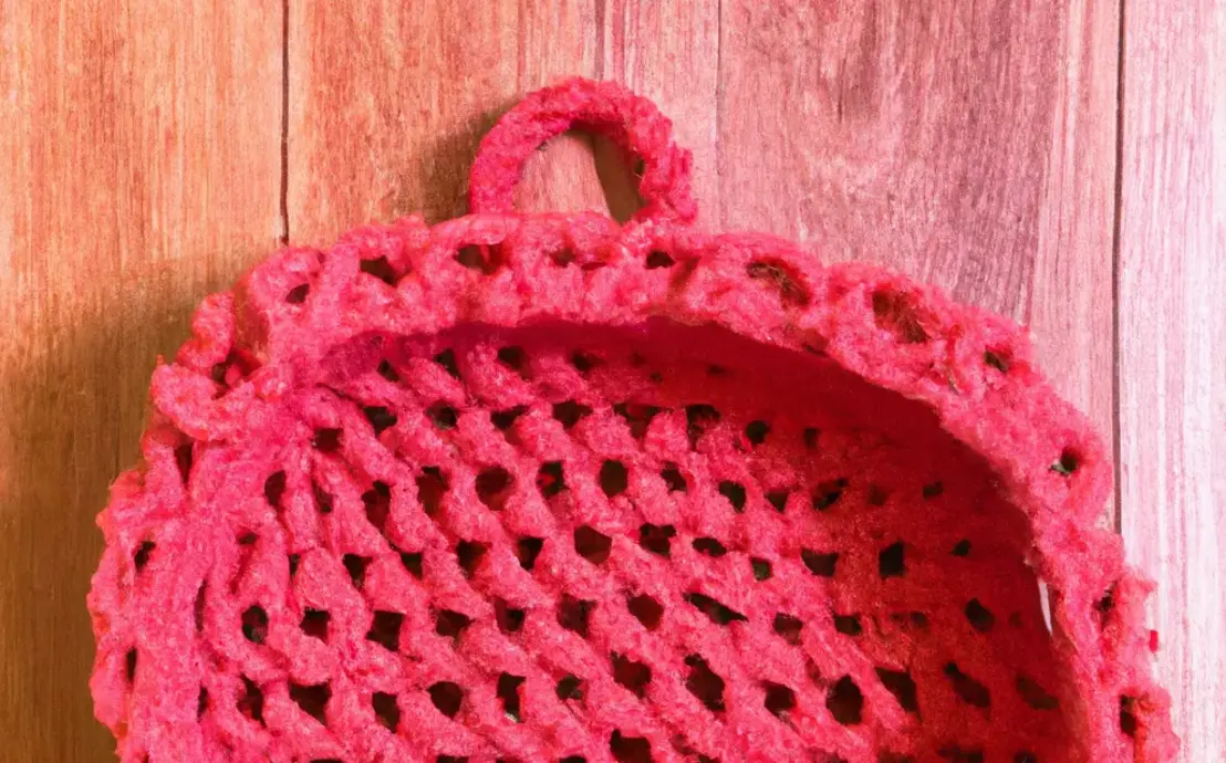 Tapetes de crochê vermelho