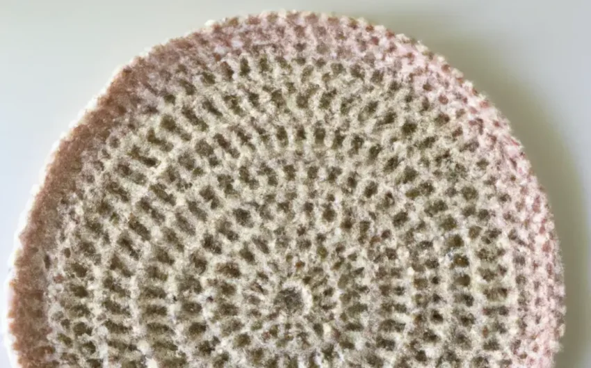 Tapete de crochê redondo grande