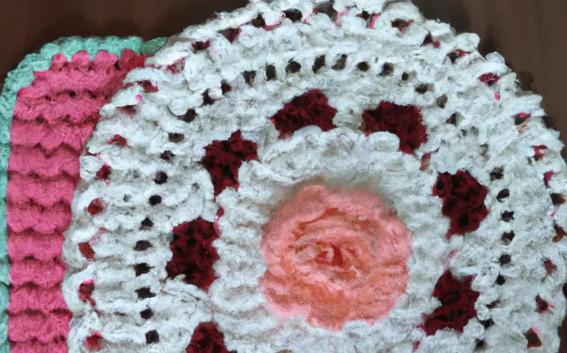 Banheiro tapete de croche