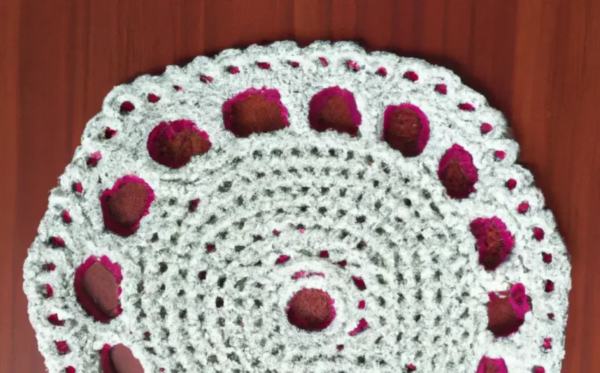 Banheiro tapete de croche