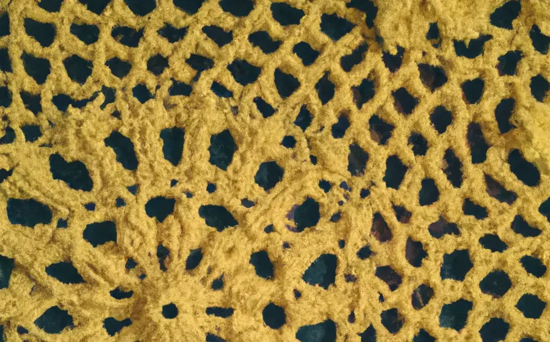 Tapete de crochê com flor