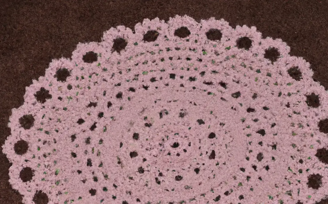 Tapete de porta de crochê