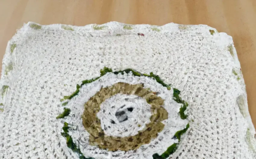 Toalha de mesa de crochê simples