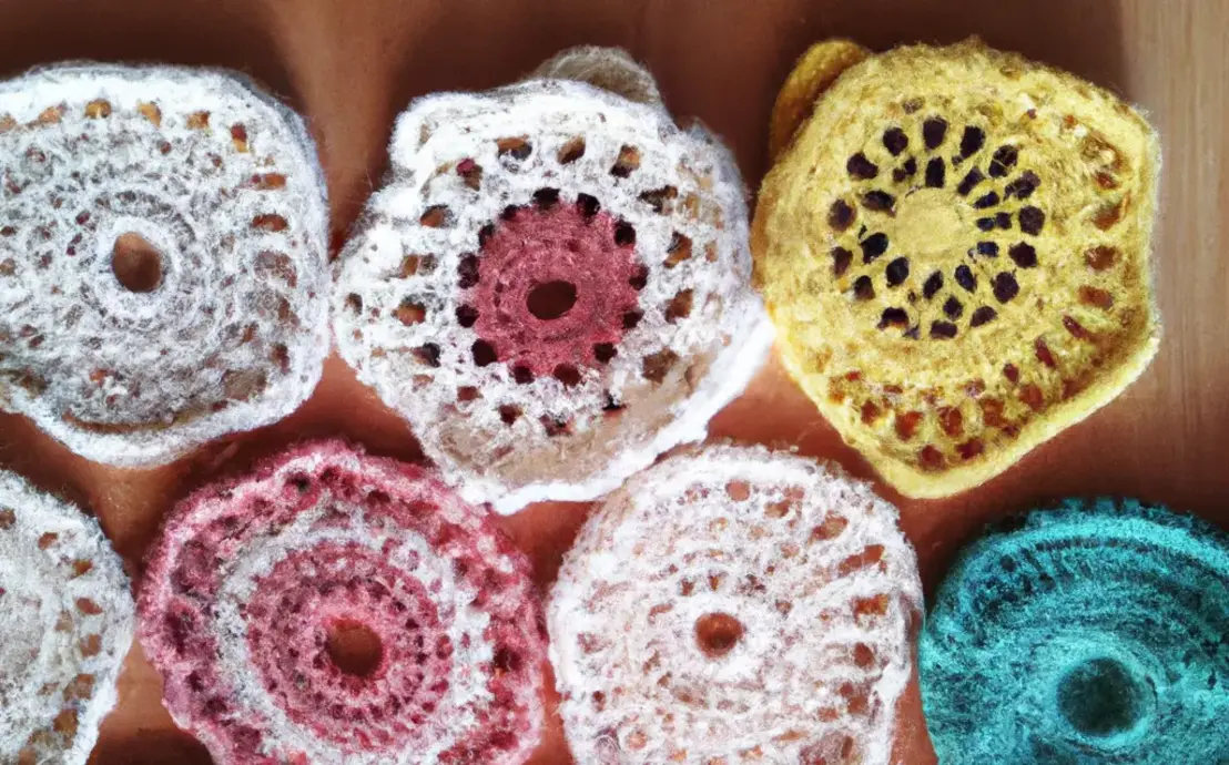 Toalhas de crochê redonda