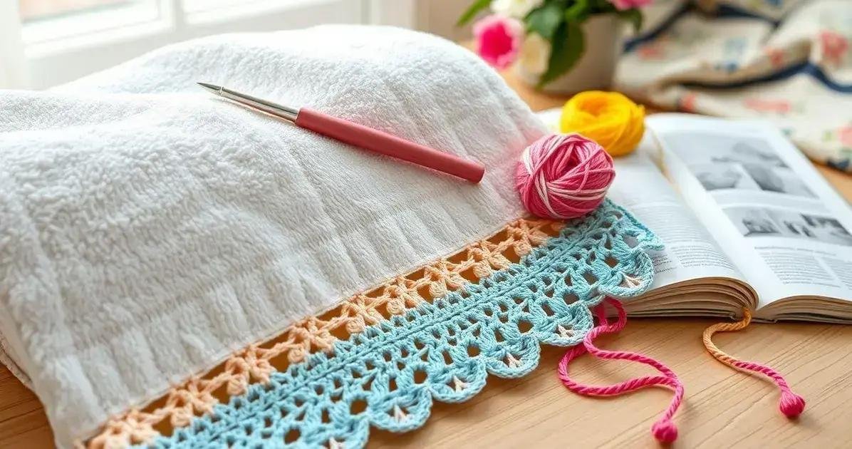 Bicos de Crochê para Toalha de Banho: Passo a Passo