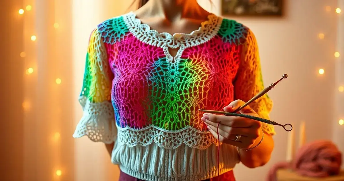 Blusa de crochê passo a passo fácil