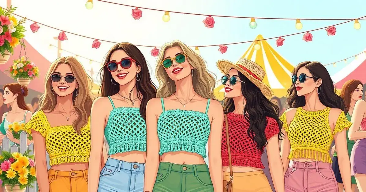 Blusinhas de croche para o verão