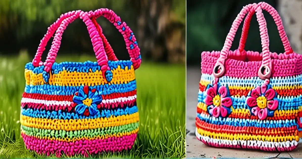 Bolsa de croche infantil