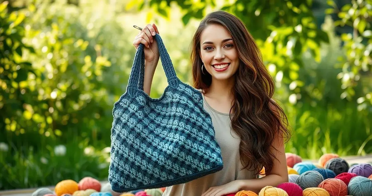 Bolsa em croche passo a passo