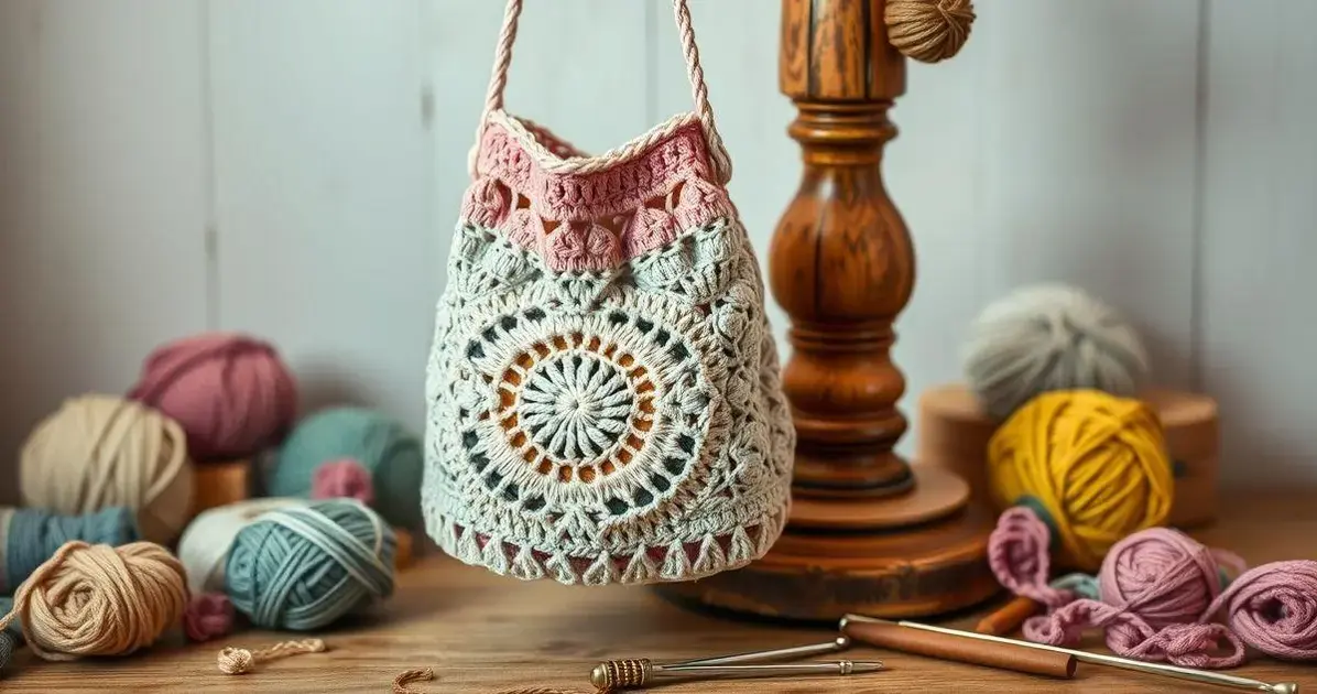 Bolsa pequena de croche