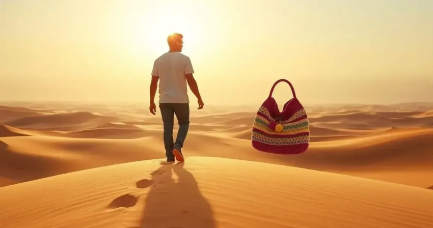 Bolsa pequena de croche