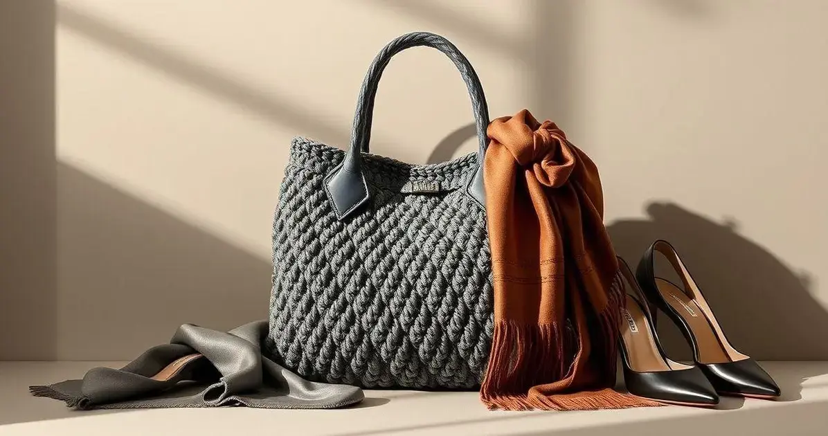 Bolsa prada de crochê
