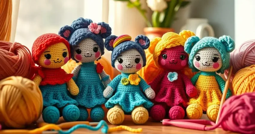Bonecas de croche amigurumi