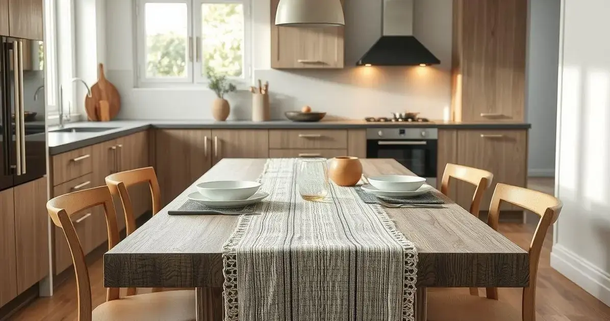 Caminho de mesa crochê moderno