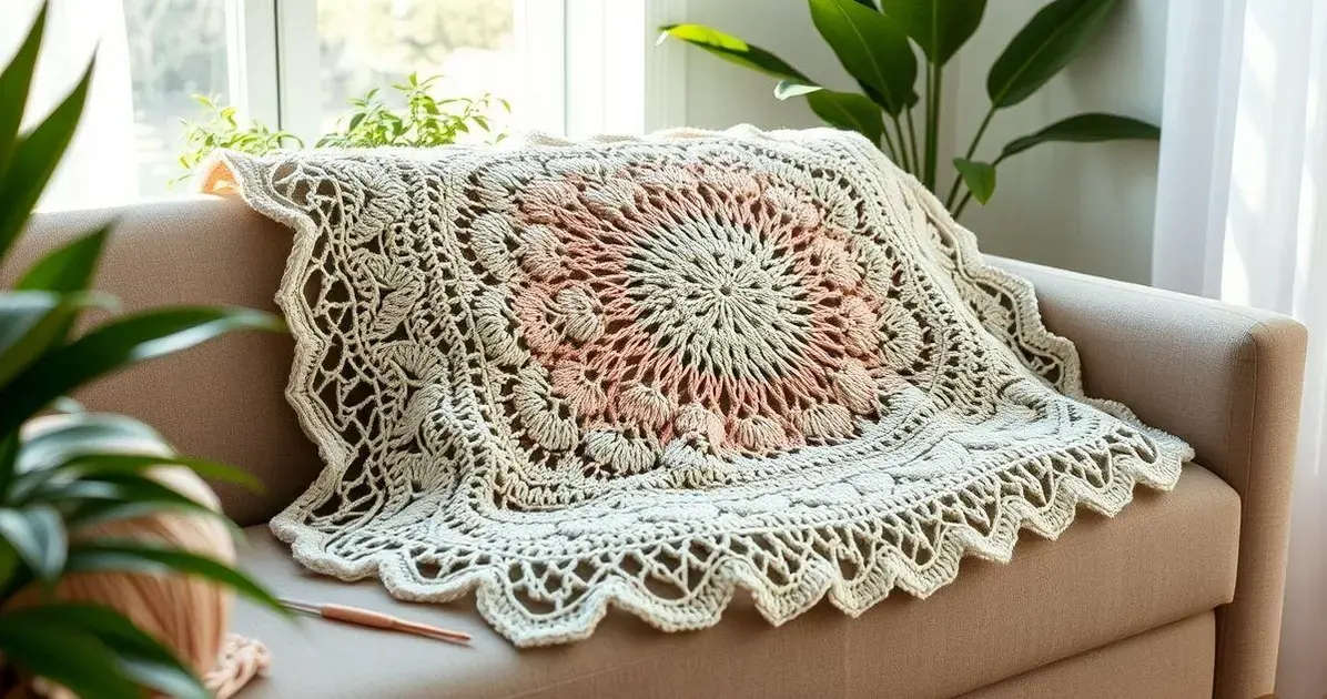 Capa de almofada em crochê