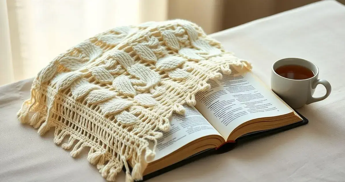 Capa de bíblia de crochê
