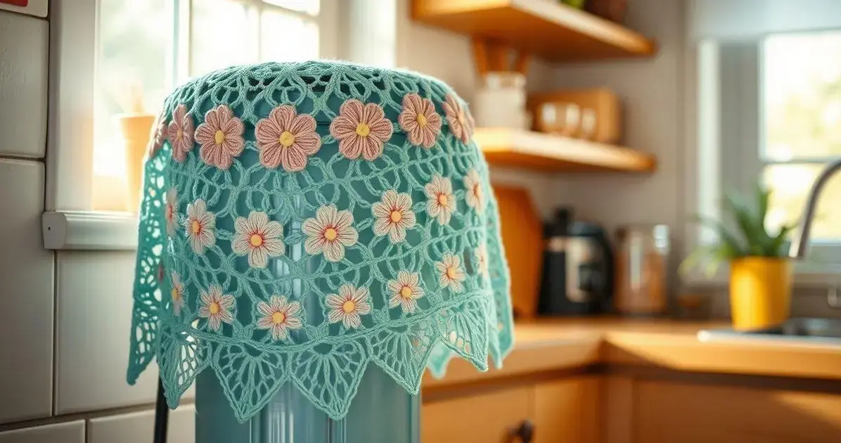 Capa de filtro de crochê