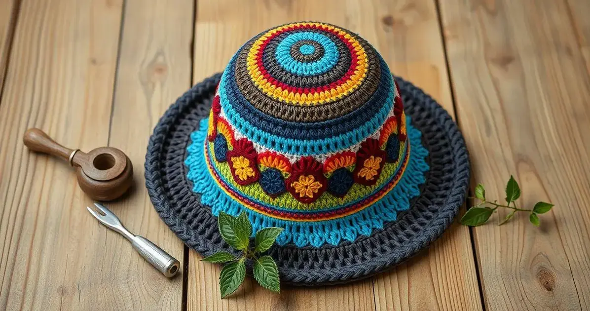 Chapéu de crochê passo a passo