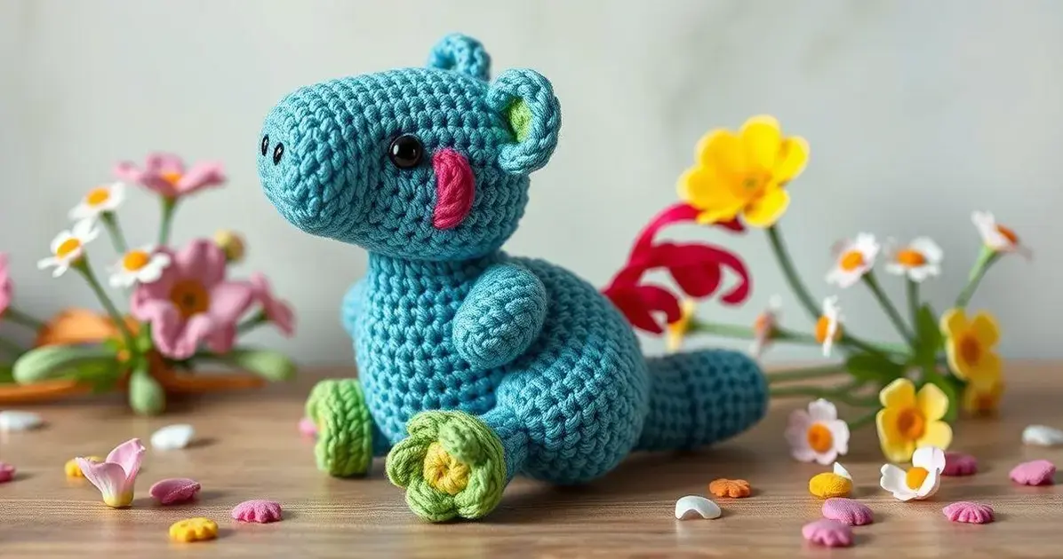 Chaveiro de crochê para lembrancinha