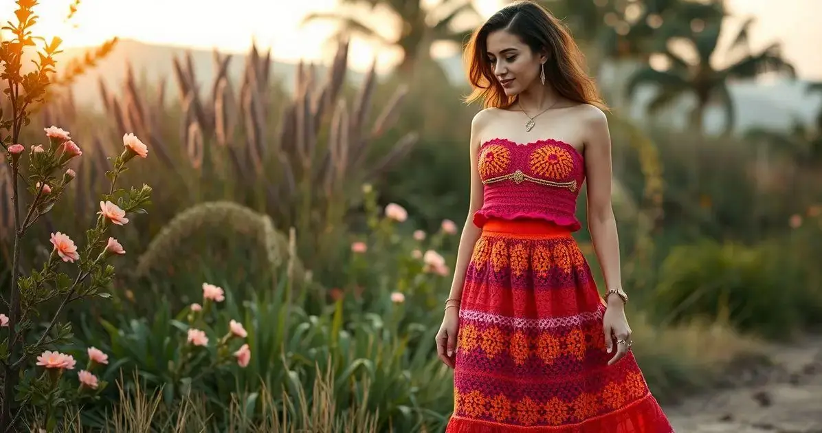 Conjunto croche feminino