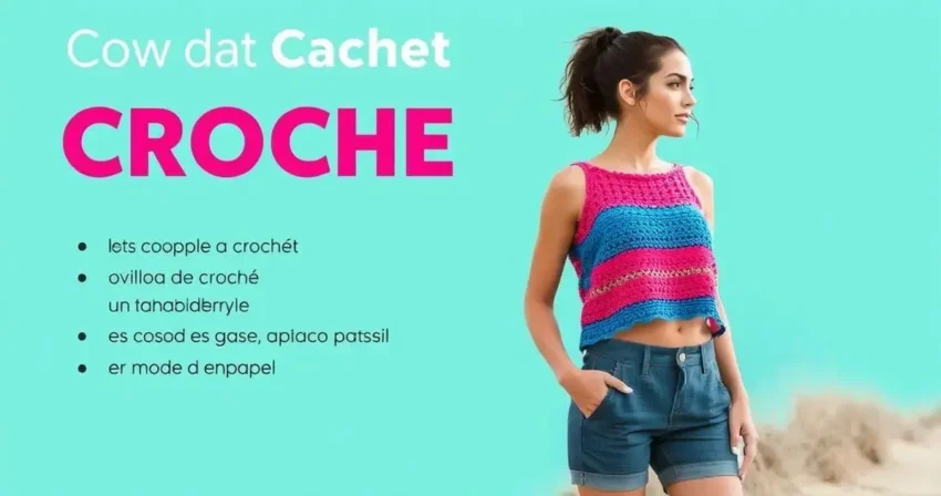 Cropped de croche facil passo a passo