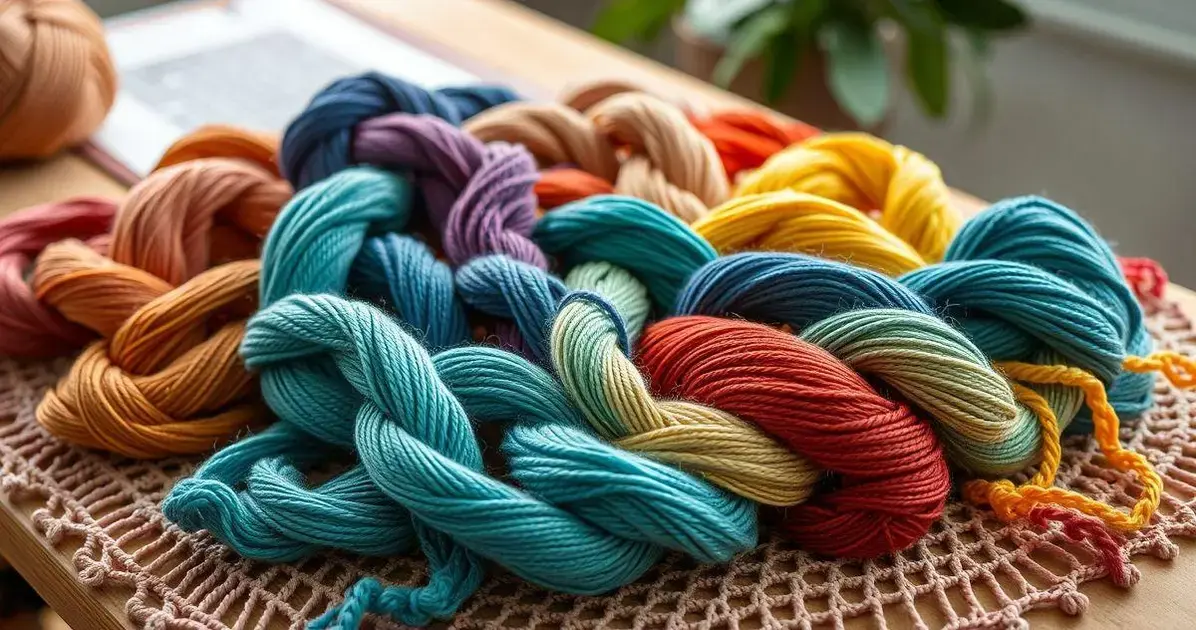 Fio de seda para croche